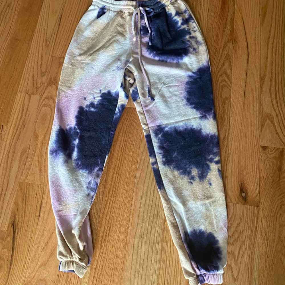 High waist tiedye light sweatpants